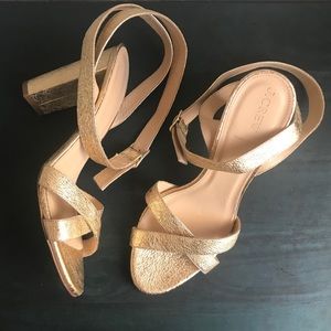 J Crew Cross Strap Block Heel